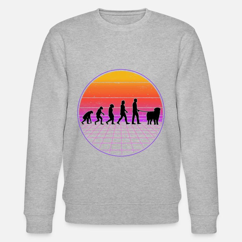Leonberger Evolution Vaporwave - Sweat bio CHANGER Stanley/Stella Unisexe - gris chiné
