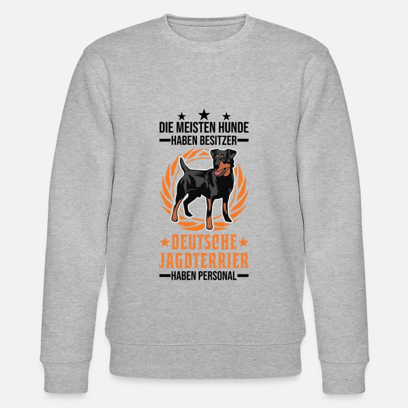 Deutscher Jagdterrier Personal - Stanley/Stella Unisex Bio-Sweatshirt CHANGER  - Grau meliert