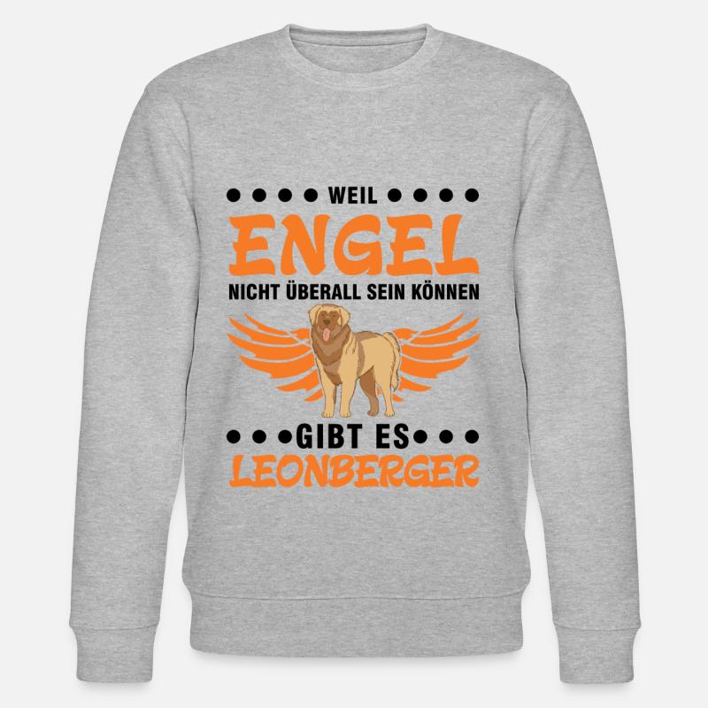 Leonberger Engel - Stanley/Stella Unisex Bio-Sweatshirt CHANGER  - Grau meliert