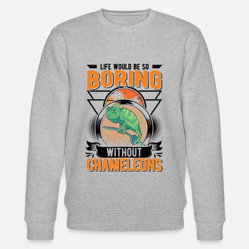 Chameleon Gift Chameleon - Stanley/Stella CHANGER Unisex Organic Sweatshirt - heather grey
