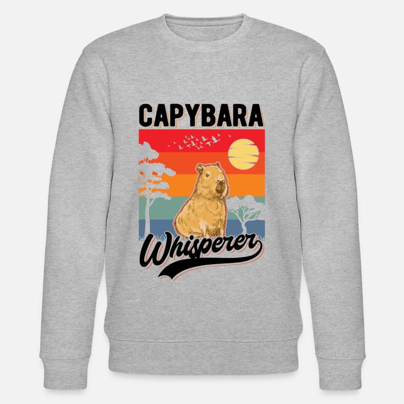Capybara Flüsterer Capybara Whisperer - Sweat bio CHANGER Stanley/Stella Unisexe - gris chiné