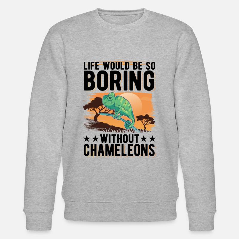 Chameleon Cadeau Caméléon - Sweat bio CHANGER Stanley/Stella Unisexe - gris chiné