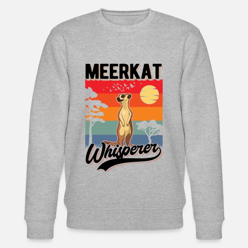 Erdmännchen Flüsterer Meerkat Whisperer - Sweat bio CHANGER Stanley/Stella Unisexe - gris chiné
