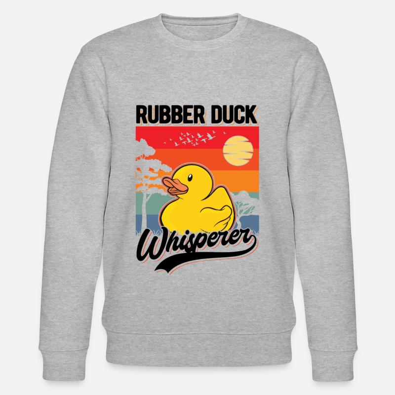 Gummienten Flüsterer Rubber Duck Whisperer - Stanley/Stella CHANGER Unisex Organic Sweatshirt - heather grey