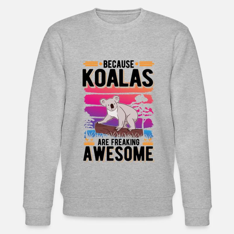 Koala Koala Bear - Stanley/Stella CHANGER Unisex Organic Sweatshirt - heather grey