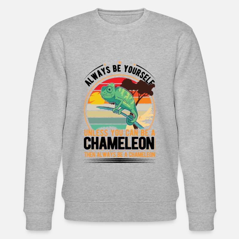Chameleon Gift Chameleon - Stanley/Stella CHANGER Unisex Organic Sweatshirt - heather grey