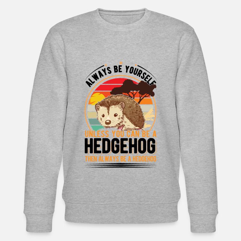 Hedgehog Cadeau Hérisson - Sweat bio CHANGER Stanley/Stella Unisexe - gris chiné