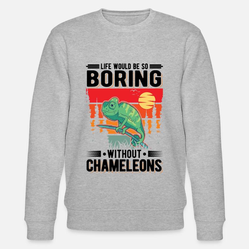 Chameleon Cadeau Caméléon - Sweat bio CHANGER Stanley/Stella Unisexe - gris chiné