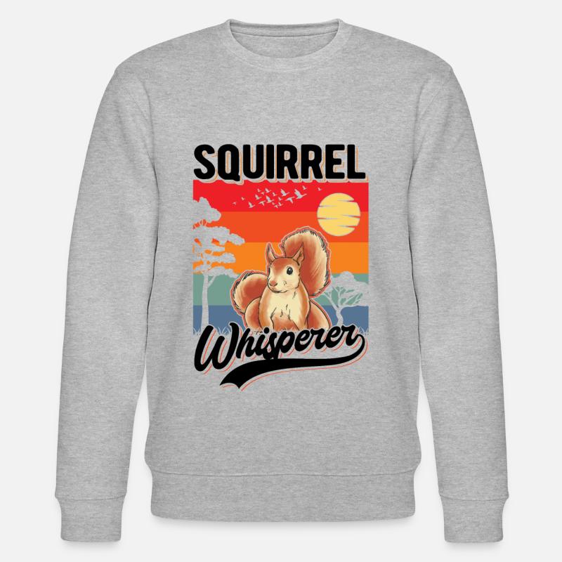 Eichhörnchen Flüsterer Squirrel Whisperer - Stanley/Stella CHANGER Unisex Organic Sweatshirt - heather grey