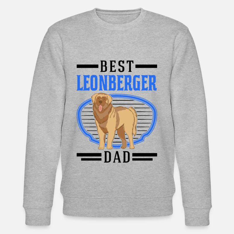 Best Leonberger Dad - Stanley/Stella Unisex Bio-Sweatshirt CHANGER  - Grau meliert