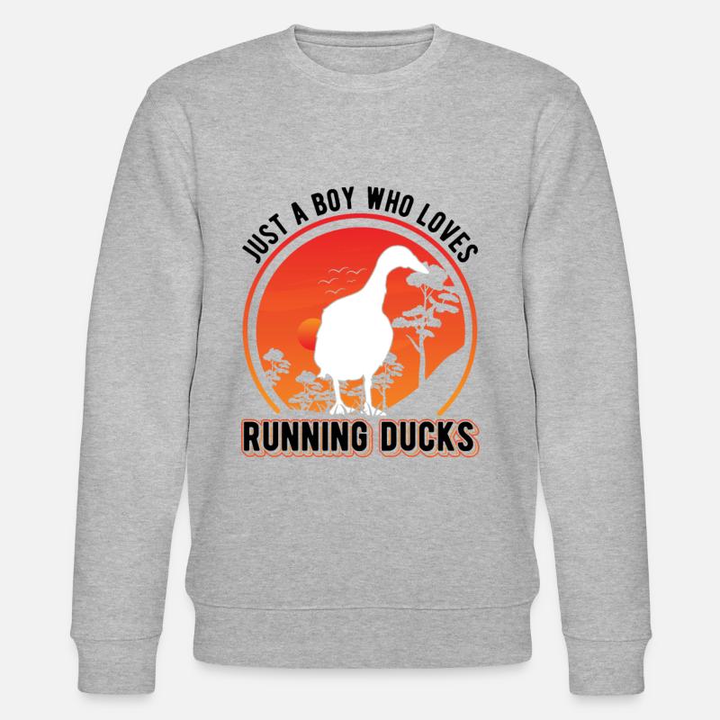 Indien Running Young Bottle Duck - Sweat bio CHANGER Stanley/Stella Unisexe - gris chiné