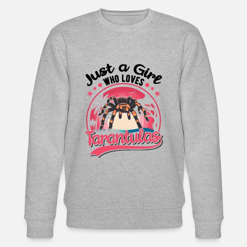 Tarantel Mädchen Tarantula Fille - Sweat bio CHANGER Stanley/Stella Unisexe - gris chiné