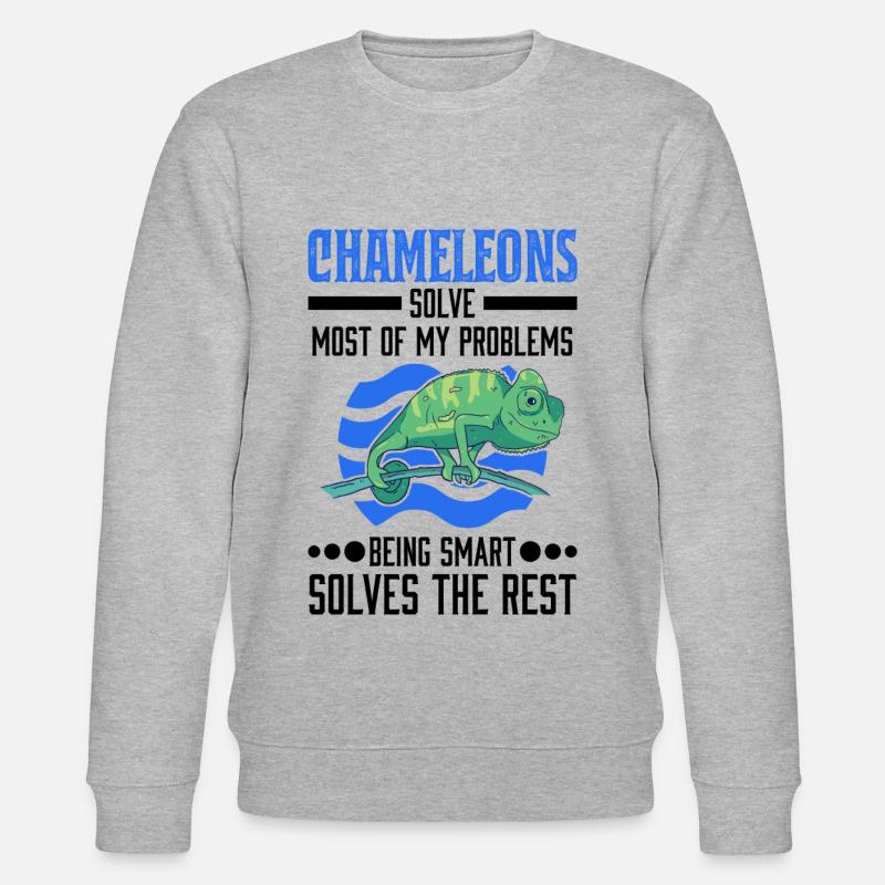 Chameleon Cadeau Caméléon - Sweat bio CHANGER Stanley/Stella Unisexe - gris chiné