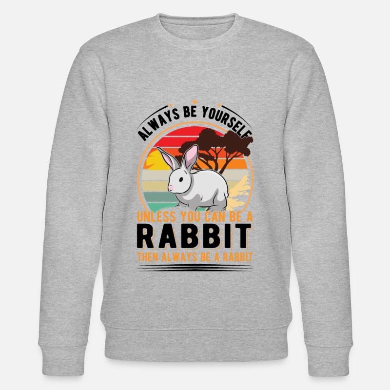 Rabbit Rabbit Rabbit Rabbit - Stanley/Stella CHANGER Unisex Organic Sweatshirt - heather grey