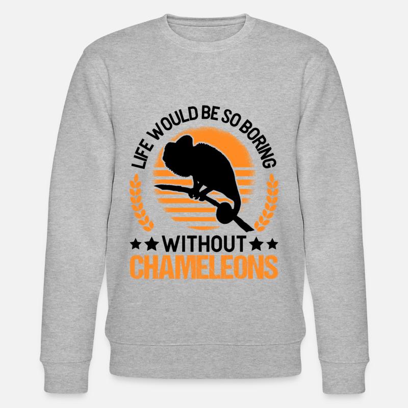 Chameleon Cadeau Caméléon - Sweat bio CHANGER Stanley/Stella Unisexe - gris chiné