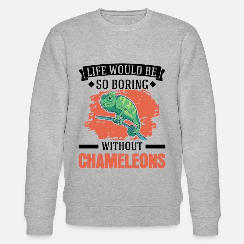 Chameleon Gift Chameleon - Stanley/Stella CHANGER Unisex Organic Sweatshirt - heather grey