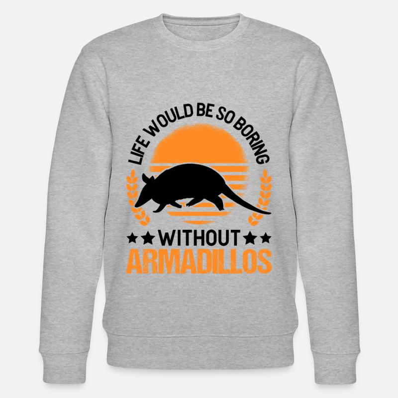Armadillo Gift Armadillo - Stanley/Stella CHANGER Unisex Organic Sweatshirt - heather grey