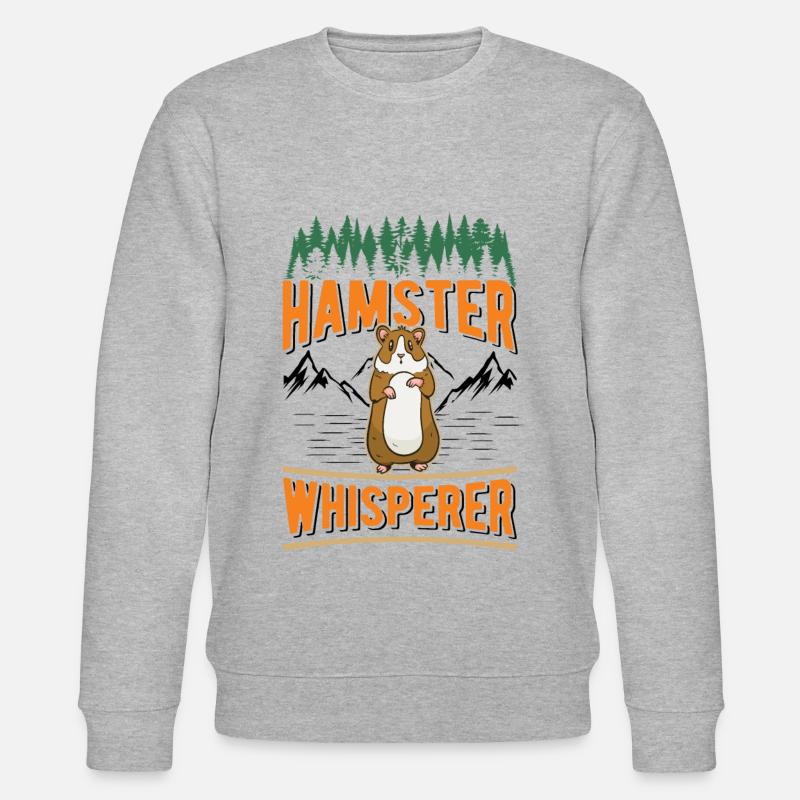 Hamster Flüsterer Goldhamster Hamster - Stanley/Stella Unisex Bio-Sweatshirt CHANGER  - Grau meliert