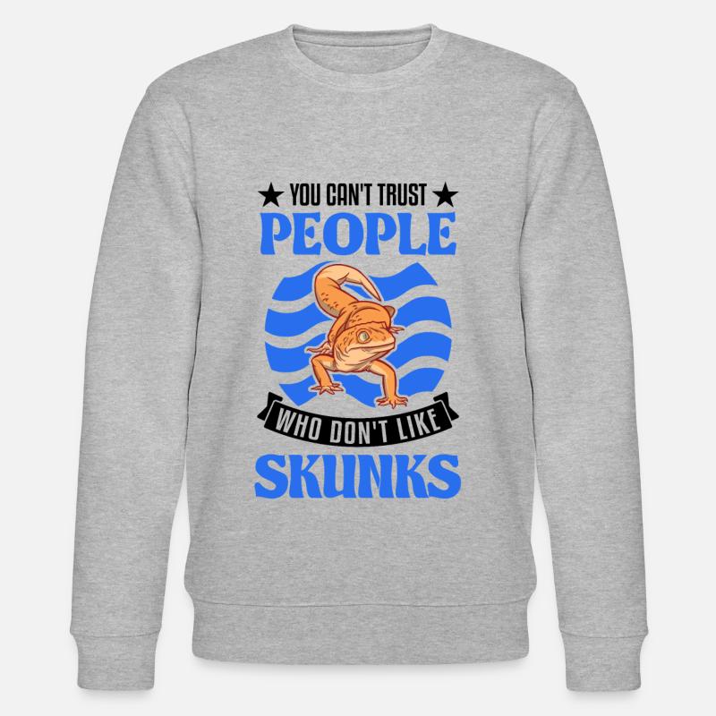 Gecko Gift Leopard Gecko - Stanley/Stella CHANGER Unisex Organic Sweatshirt - heather grey
