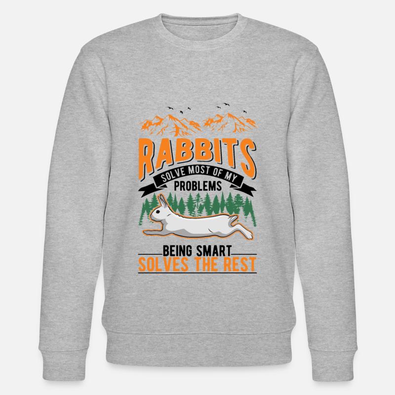 Rabbit Rabbit Rabbit Rabbit - Stanley/Stella CHANGER Unisex Organic Sweatshirt - heather grey