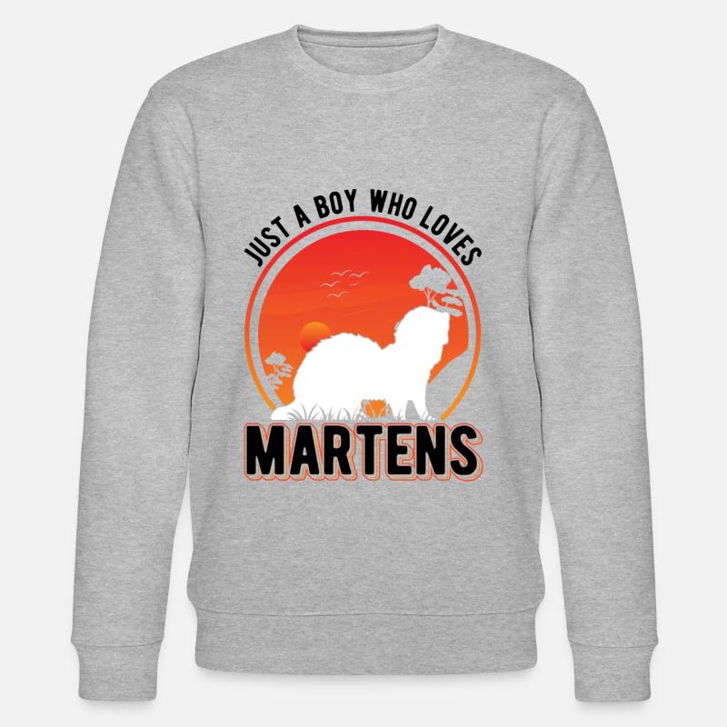 Marder Junge Nerz Dachs Baummarder - Stanley/Stella Unisex Bio-Sweatshirt CHANGER  - Grau meliert