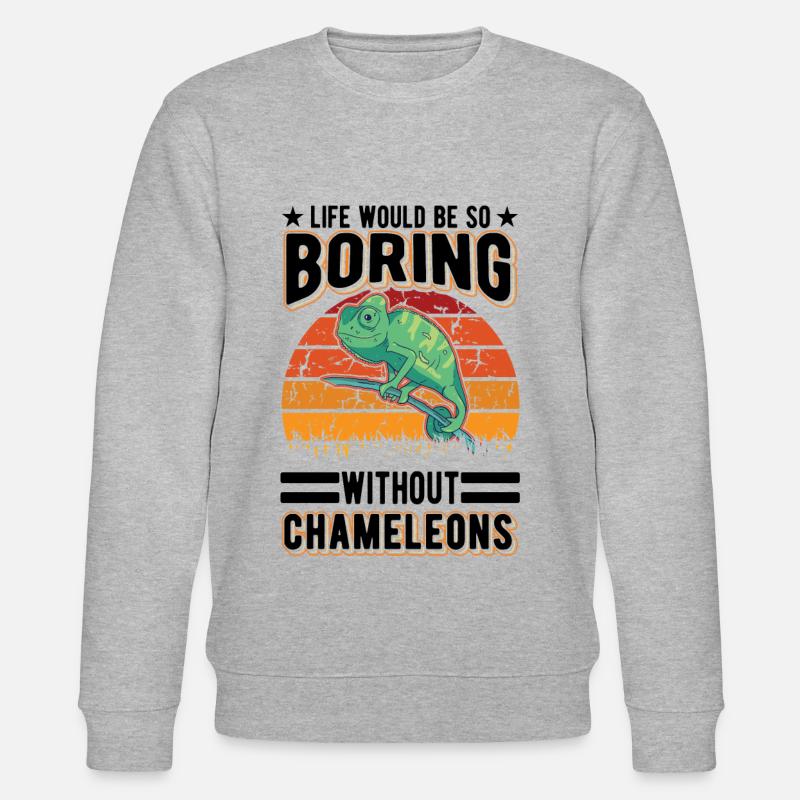 Chameleon Gift Chameleon - Stanley/Stella CHANGER Unisex Organic Sweatshirt - heather grey