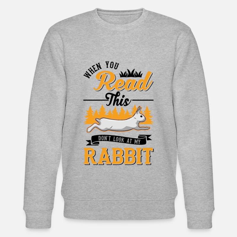 Lapin Lapin Lapin Lapin - Sweat bio CHANGER Stanley/Stella Unisexe - gris chiné