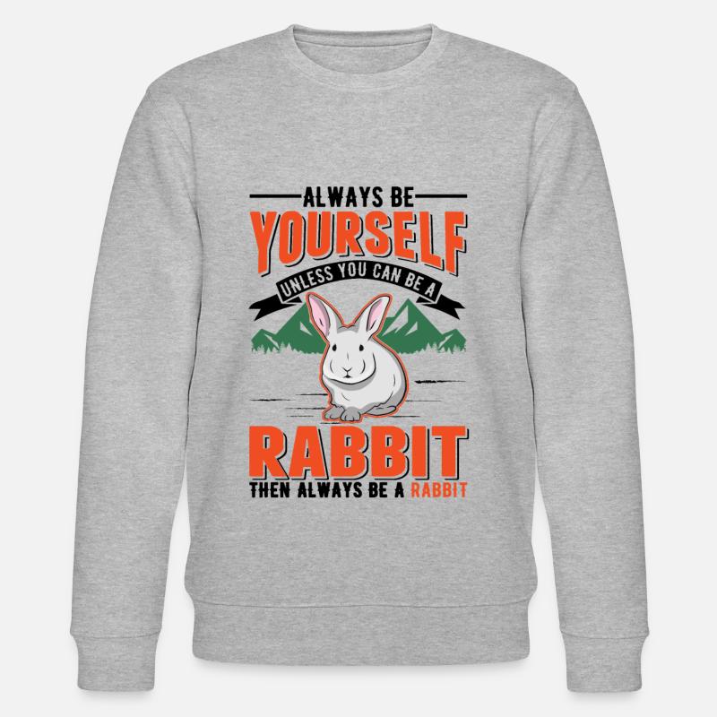 Rabbit Rabbit Rabbit Rabbit - Stanley/Stella CHANGER Unisex Organic Sweatshirt - heather grey