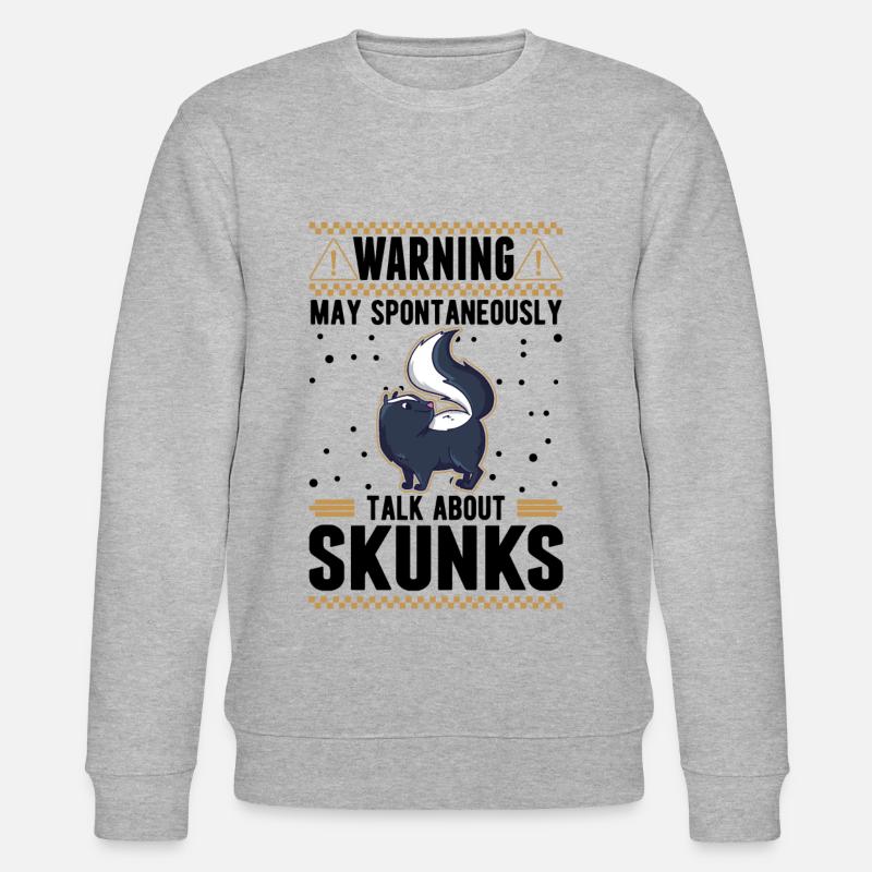 Skunk Owner Skunk Avertissement - Sweat bio CHANGER Stanley/Stella Unisexe - gris chiné