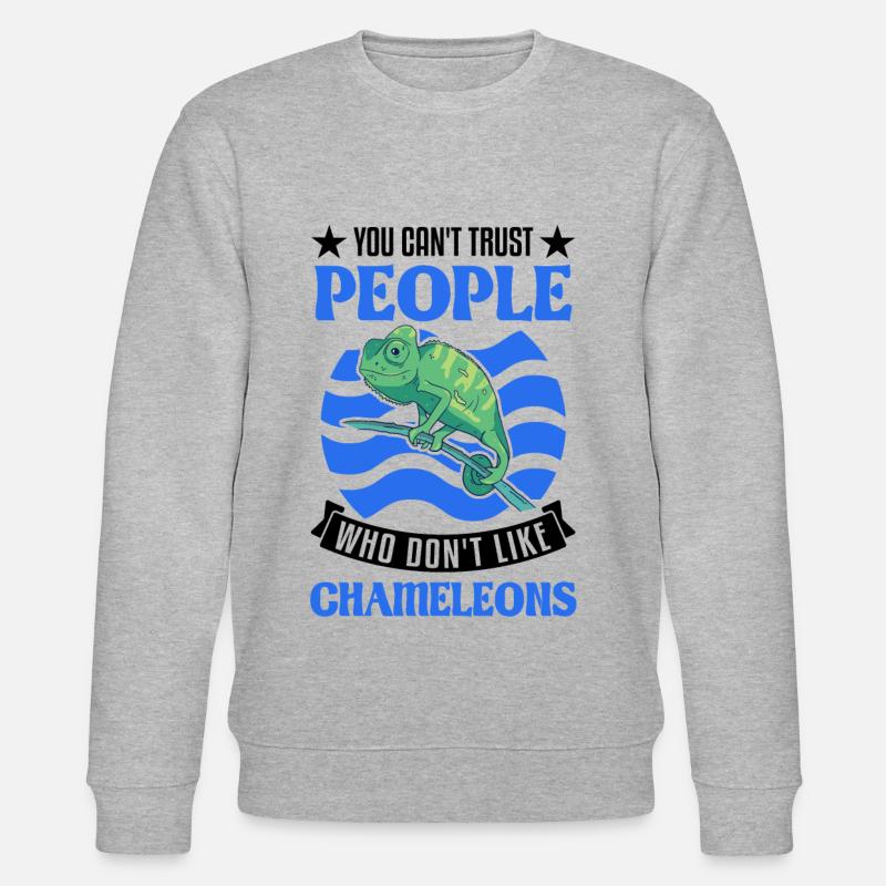 Chameleon Cadeau Caméléon - Sweat bio CHANGER Stanley/Stella Unisexe - gris chiné
