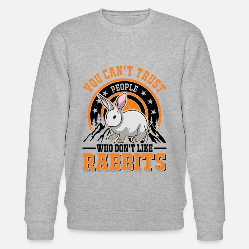 Rabbit Rabbit Rabbit Rabbit - Stanley/Stella CHANGER Unisex Organic Sweatshirt - heather grey