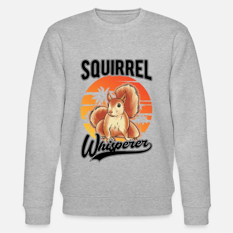 Eichhörnchen Flüsterer Squirrel Whisperer - Sweat bio CHANGER Stanley/Stella Unisexe - gris chiné