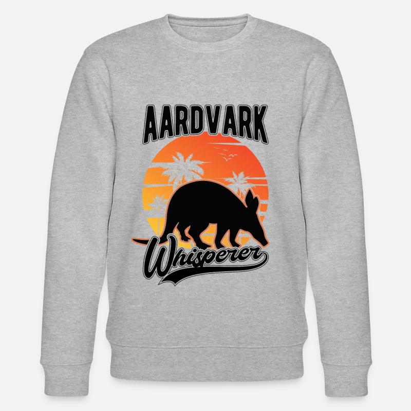 Erdferkel Flüsterer Aardvark Whisperer - Stanley/Stella CHANGER Unisex Organic Sweatshirt - heather grey
