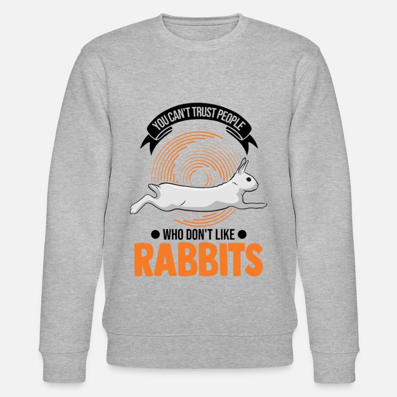 Rabbit Rabbit Rabbit - Stanley/Stella CHANGER Unisex Organic Sweatshirt - heather grey