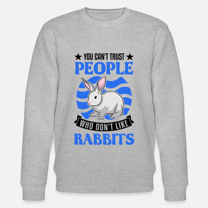 Rabbit Rabbit Rabbit - Stanley/Stella CHANGER Unisex Organic Sweatshirt - heather grey