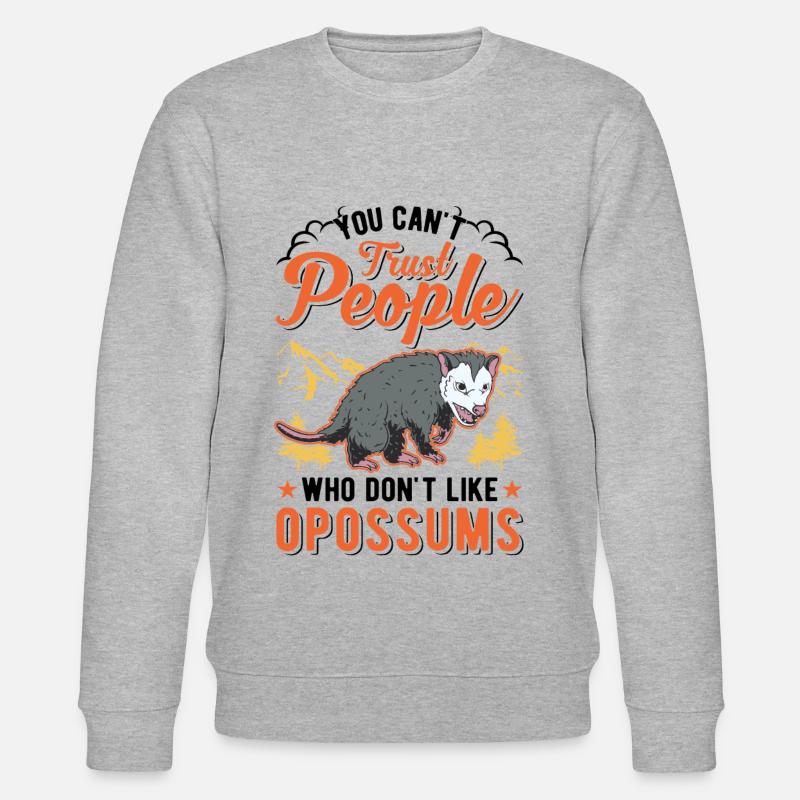 Opossum Cadeau Possum Possum - Sweat bio CHANGER Stanley/Stella Unisexe - gris chiné