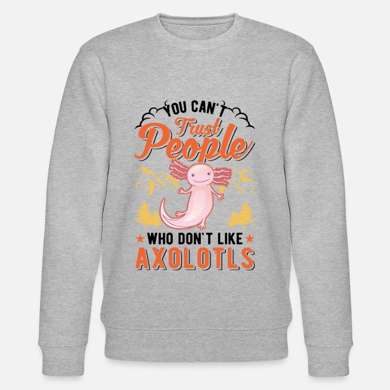 Axolotl Queue Cadeau Amphibien Axolotl - Sweat bio CHANGER Stanley/Stella Unisexe - gris chiné