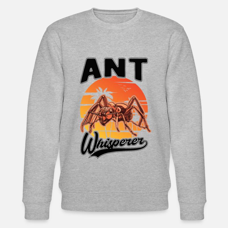 Fourmis Whisperer Fourmilière Fourmi Whisperer - Sweat bio CHANGER Stanley/Stella Unisexe - gris chiné