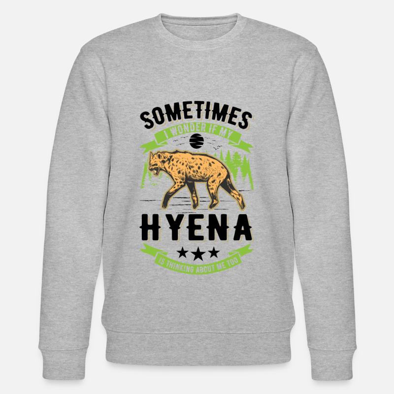 Hyène Cadeau Aardwolf Hyène - Sweat bio CHANGER Stanley/Stella Unisexe - gris chiné