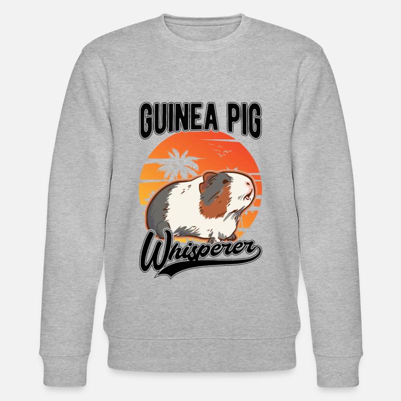 Chuchoteur de cochon d’Inde - Sweat bio CHANGER Stanley/Stella Unisexe - gris chiné