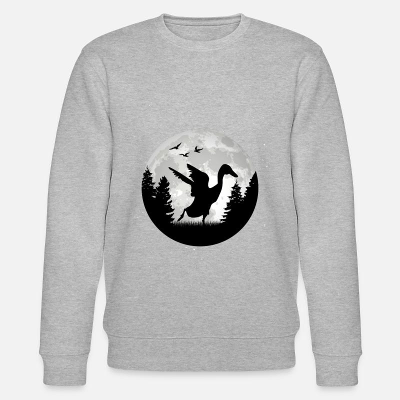 Canard Lune indien - Sweat bio CHANGER Stanley/Stella Unisexe - gris chiné