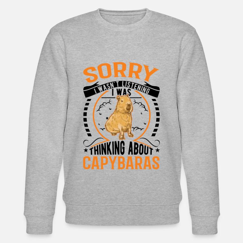 Capybara Gift Capibara - Stanley/Stella CHANGER Unisex Organic Sweatshirt - heather grey