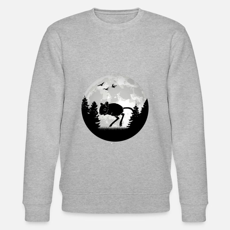 Gerbil Moon Racing Rat Gerbil - Stanley/Stella CHANGER Unisex Organic Sweatshirt - heather grey