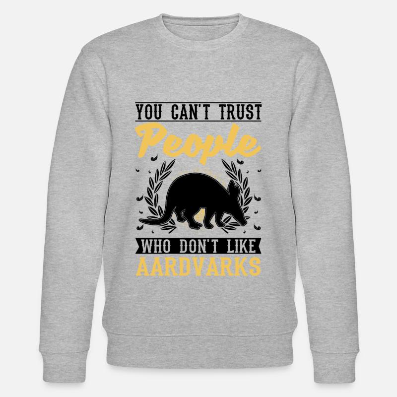 Aardvark Gift Aardvark - Stanley/Stella CHANGER Unisex Organic Sweatshirt - heather grey