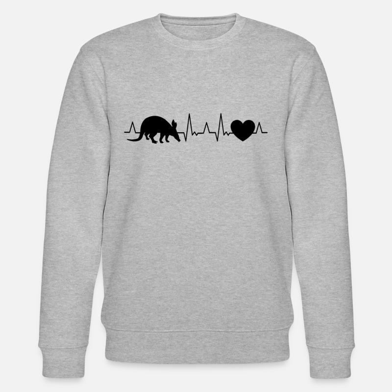 Battement de cœur d’Aardvark - Sweat bio CHANGER Stanley/Stella Unisexe - gris chiné