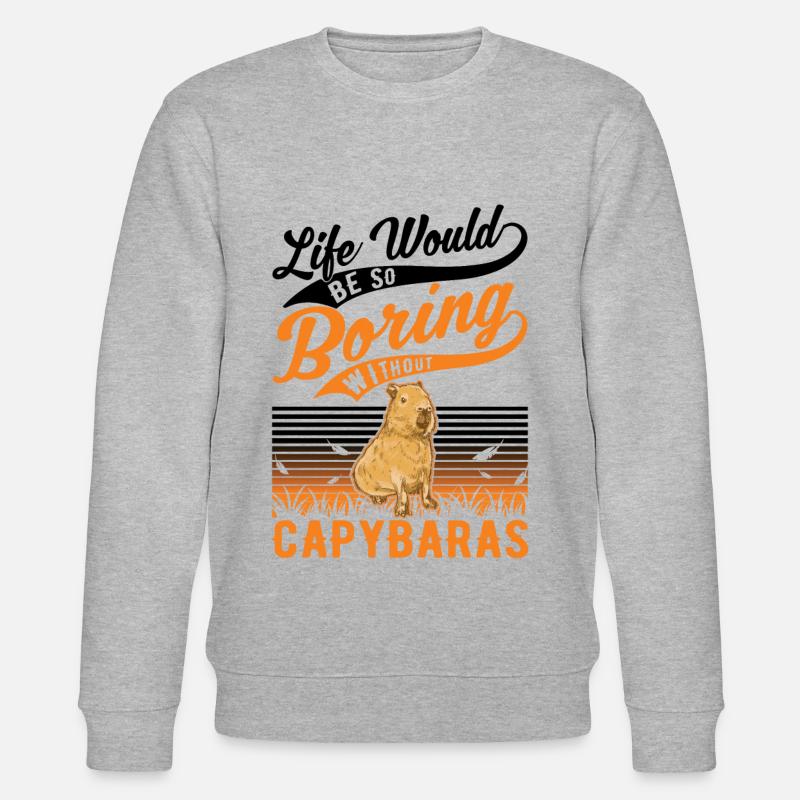 Capybara Cadeau Capibara capybara - Sweat bio CHANGER Stanley/Stella Unisexe - gris chiné