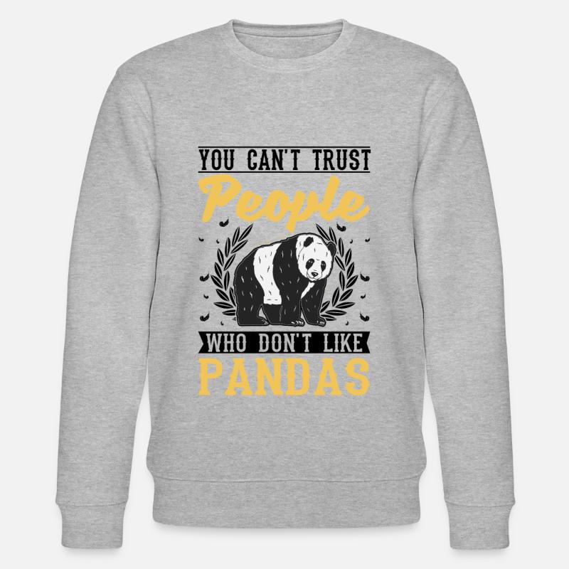 Panda Lover Panda Bear Cadeau - Sweat bio CHANGER Stanley/Stella Unisexe - gris chiné