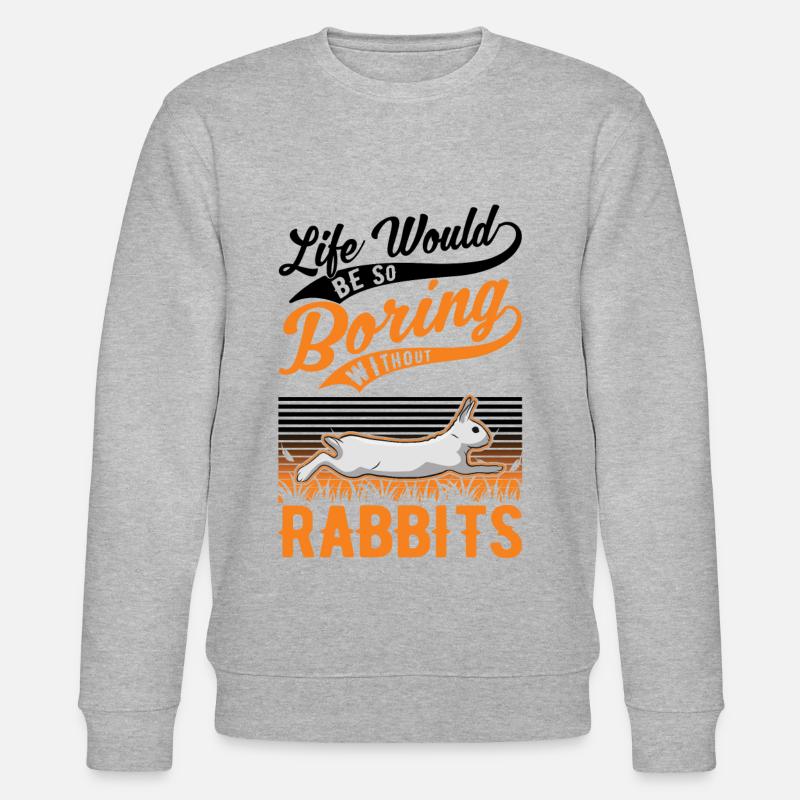 Rabbit Gift Rabbit Rabbit - Stanley/Stella CHANGER Unisex Organic Sweatshirt - heather grey