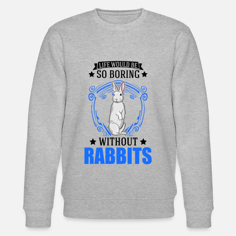 Rabbit Gift Rabbit Rabbit - Stanley/Stella CHANGER Unisex Organic Sweatshirt - heather grey