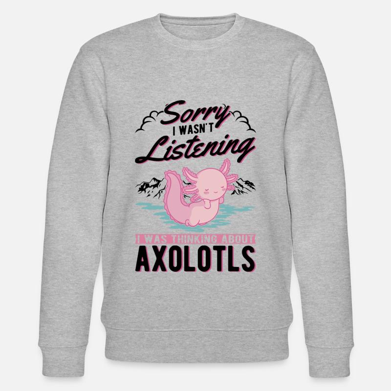 Axolotl Queue Cadeau Amphibien Axolotl - Sweat bio CHANGER Stanley/Stella Unisexe - gris chiné